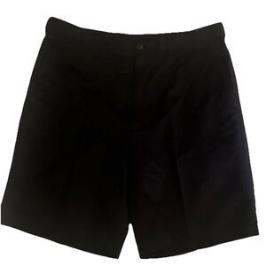 Haggar Shorts Mens Blue Chino Casual Adjustable Waist Polyester 38